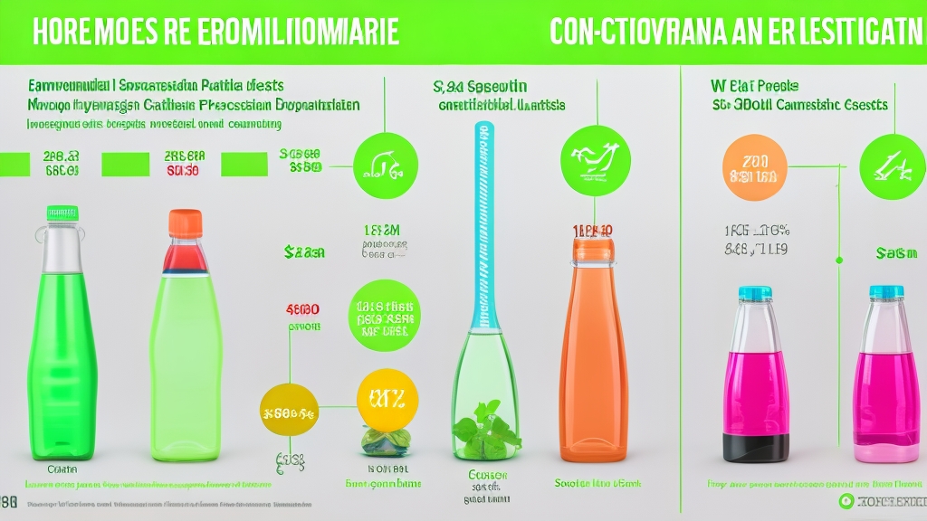 Környezeti hatás összehasonlító infografika műanyag palackok vs szódagép zöld növényekkel és újrahasznosítási szimbólumokkal