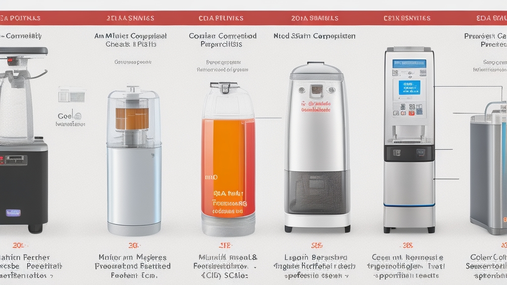 Szódagép típusok összehasonlító táblázata specifikációkkal, árakkal és kapacitás mutatókkal infografika stílusban